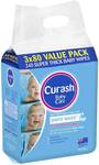50% off Curash Wipes e.g. Water Wipes 3x80pk $7.50 @ Woolworths