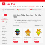 Buy 3 Get 1 for Free - Premium Plush Dog Toys + Free Shipping @ Mad Pet