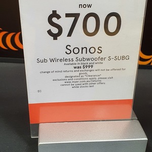 myer sonos sub