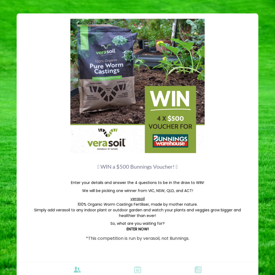 Win A $500 Bunnings Voucher From Verasoil - Ozbargain Competitions