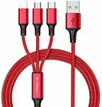 3 in 1 Charging Cable USB To Type C/Lightning/Micro $9.34 (15% off) + Delivery ($0 with Prime/ $39 Spend) @ Luoke Amazon AU