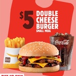Small Double Cheeseburger Meal $5 @ Hungry Jack's via App