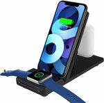 50% off WIKDJ 3 in 1 iPhone Wireless Charging Station $19.99 + Delivery ($0 with Prime/ $39 Spend) @ Wong Direct via Amazon