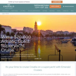 Win an 8-Day Croatian Coast Superyacht Cruise for 2 Worth $21,260 (Includes Flights) from Emerald Cruises