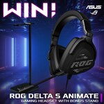 Win an ASUS ROG Delta S Animate Gaming Headset with Bonus Stand Worth $369 from PC Case Gear