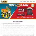 $50 Weber Store Gift Voucher via Redemption with Purchase of BIC Mega Lighter (From $5.60) @ Coles