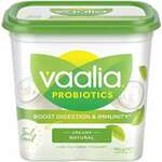 Vaalia Probiotic Yoghurt 900g $2.90 @ Woolworths