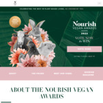 Win 1 of 5 Prizes (Eden Health Retreat Stay, Vitamix, Gift Cards) by Voting in The Nourish Vegan Awards from Lovatts Media
