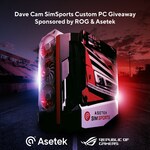 Win a Dave Cam SimSports Custom PC (Ryzen 7 5700X/RTX 3070) from ROG/Asetek