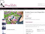 Portable Canon Lens Shaped Mini Fan for $5.98 + Free Shpping