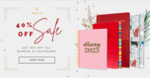 40% off All Collins Diaries & Calendars + Delivery ($0 with $50 Order) @ Collins Debden