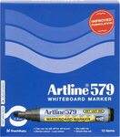 Artline 579 Whiteboard Marker, Chisel Nib, 2-5mm Widths, Red (Box of 12) $3.04 + Delivery ($0 Prime/ $39 Spend) @ Amazon AU