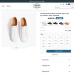 Thursday Boots Premier Australia - Men's Low Top Sneakers White $89 + Delivery