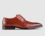 Aquila Harlen Leather Derby Dress Shoes - Cognac/Light Brown $99 with Free Shipping @ The Iconic and Myer