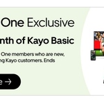 1 Month of Kayo Basic - Uber One subscribers