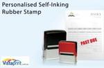 $5 for a Small or $7 for a Large Personalised Self-Inking Rubber Stamp. + $4.95 Shipping