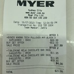 [NSW] Toblerone Milk Chocolate Bar 360g $2 in-Store @ Myer, Sydney CBD