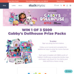 Win 1 of 3 Gabby's Dollhouse Prize Packs Worth $500 from Stuck on You