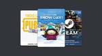 Win a Key for South Park: Snow Day on Steam, a $20 USD Steam Gift Card, or a PUBG Mobile 1800 UC Gift Card from Premium CD Keys