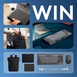 Win 1 of 3 Logitech MX Keyboard + Mouse + Memobottle + Tote/Sleeve from Logitech + Memobottle + Bellroy