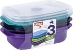 Decor Microsafe Oblong Containers, 3-Pack 900ml $7.75 (56% off) + Delivery ($0 with Prime/ $59 Spend) @ Amazon AU