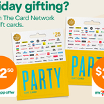 10% off $25 and $40 TCN Party Gift Cards (In-Store Only) @ 7-Eleven via App