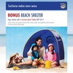 Buy Any* SunSense Sunscreen Product & Pay $10 For A SunSense Beach Shelter (RRP $60) Delivered