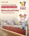 [NSW] Buy 1 Drink, Get 1 Free @ Gong Cha, Birkenhead Point Outlet