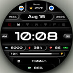 [Android, WearOS] DADAM109: Pro Data Watch Face A$0.29 (Was A$2.79) @ Dadam Watch Faces Google Play