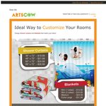 Customized Blankets & Shower Curtains from $14.99 + Free Shipping‏ from ArtsCow.com