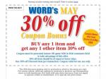 WORD's May 30% Off Coupon Bonus!
