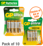 40x GP Ultra Alkaline AAA Batteries $9.95 Delivered from OO.com.au