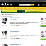 15% off GoPro cameras + Free delivery. 20% off home theatre systems and soundbars @ Dicksmith 