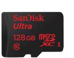 SanDisk Ultra 128GB MicroSDXC Class 10 UHS Memory Card US $99.99 + $5.05 Shipping @ Amazon