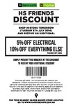 5% off Electrical, 10% Everything Else at Harris Scarfe in Store (Tuesday 8th July Only)
