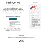 Real Python - All Three Courses $20 (Was $60)