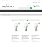 Philips LED Globes Screw & Bayonet - Packs of 6 for $30 @ Simply LEDs