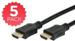 Kogan Site - 5x 3m HDMI Cables $19 Free Shipping