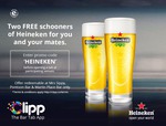 Get 2 Free Schooners of Heineken @ Martin Place Bar, Mrs. Sippy, or Pontoon Bar Via Clipp [SYD]