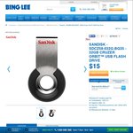 SanDisk Cruzer Orbit 32GB - $15 Bing Lee
