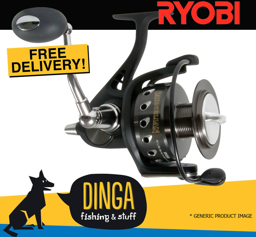 Ryobi Carnelian 10000 Size Heavy Duty Spinning Fishing Reel $99 + $10  Shipping @ Dinga - OzBargain