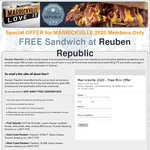 FREE Sandwich at Reuben Republic for Marrickville NSW Residents