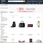 Amazon Black Friday Deals Week, 20% off Shoes, Jewellery, Watches, Sunglasses (Using Coupon)