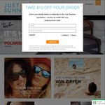 Just Sunnies 10% off Site Wide with Free Shipping over $100