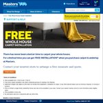 Free Carpet Installation [with Conditions] @ Masters