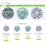 Round Beach Towel - $84 ($5 off) Shipped from Arrow & Heart Round Towels