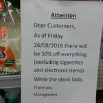Ritchies IGA - Crows Nest NSW - 50% off (Almost) Everything Closing down Sale
