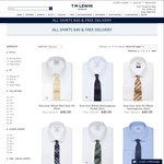TM Lewin: All Shirts $40 + Free Shipping