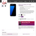 Samsung Galaxy S7 Edge 32GB  + Gear Fit 2 + $100 Credit + 4GB Data for $65/Month @ Virgin Mobile