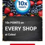 10x Flybuys Points on Every Shop at Coles